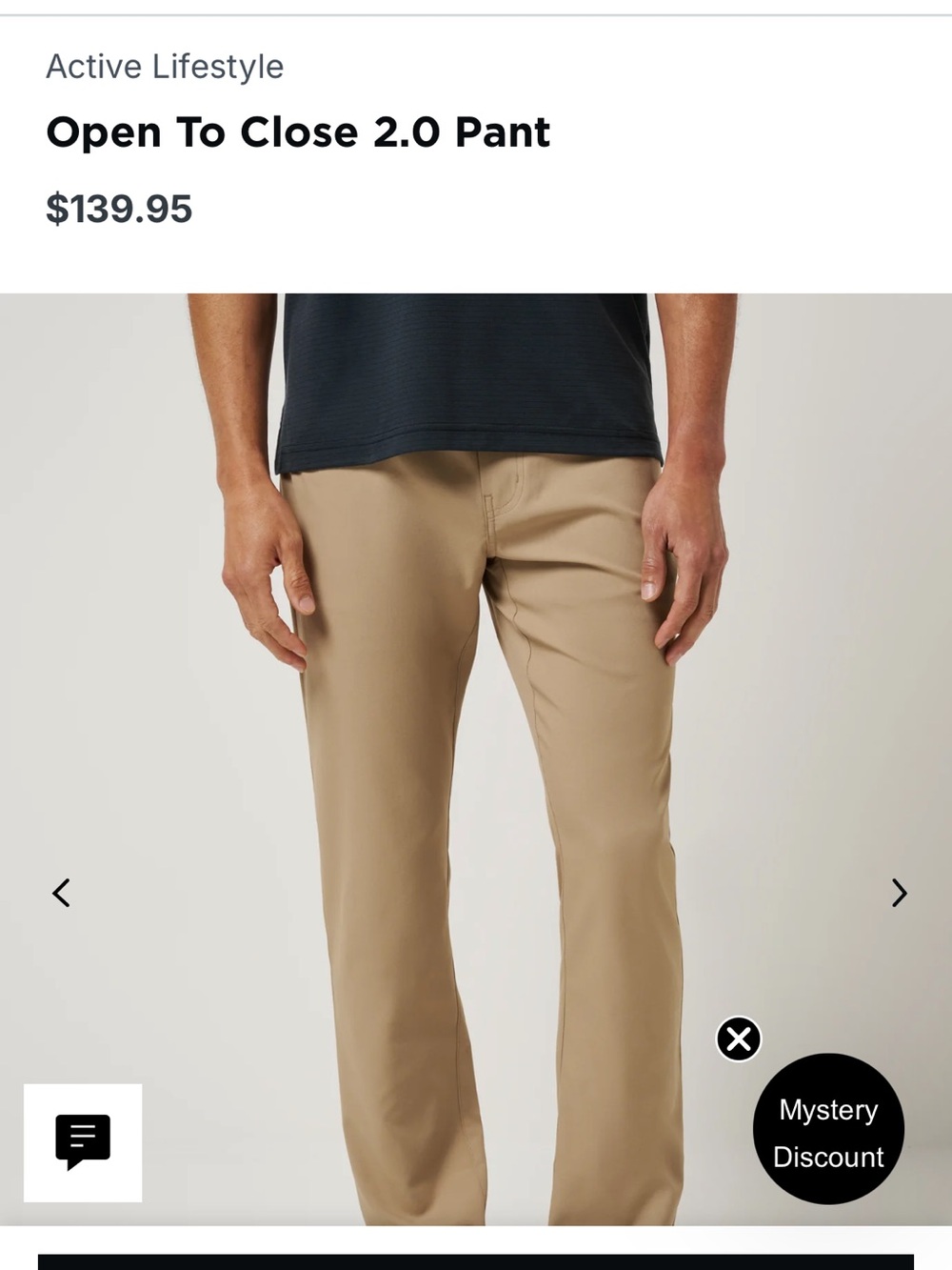 Travis Mathew Slim Stretch Chino Pants - Tan